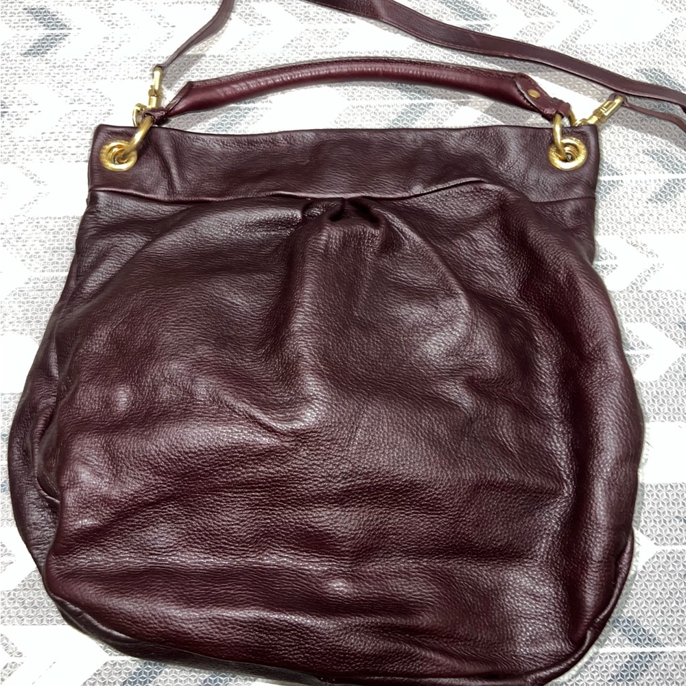 Marc Jacob's burgundy leather crossbody bag - Picture 4 of 4